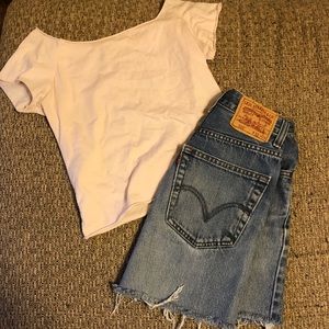 SOLD Levis denim skirt  size small NWOT